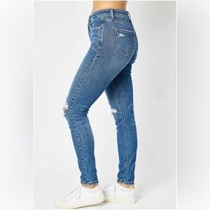 Judy Blue Jeans Women's Size 5/27 Skinny Fit Stretch Distressed Denim
